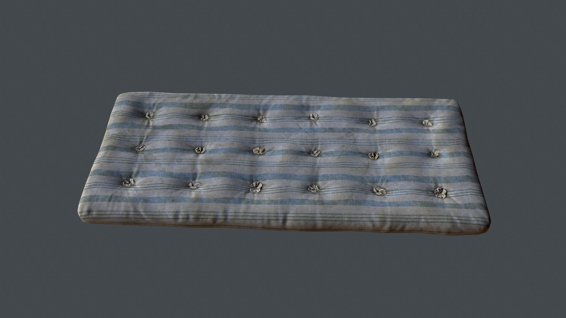 Mattress Old Low-poly 3D model_3
