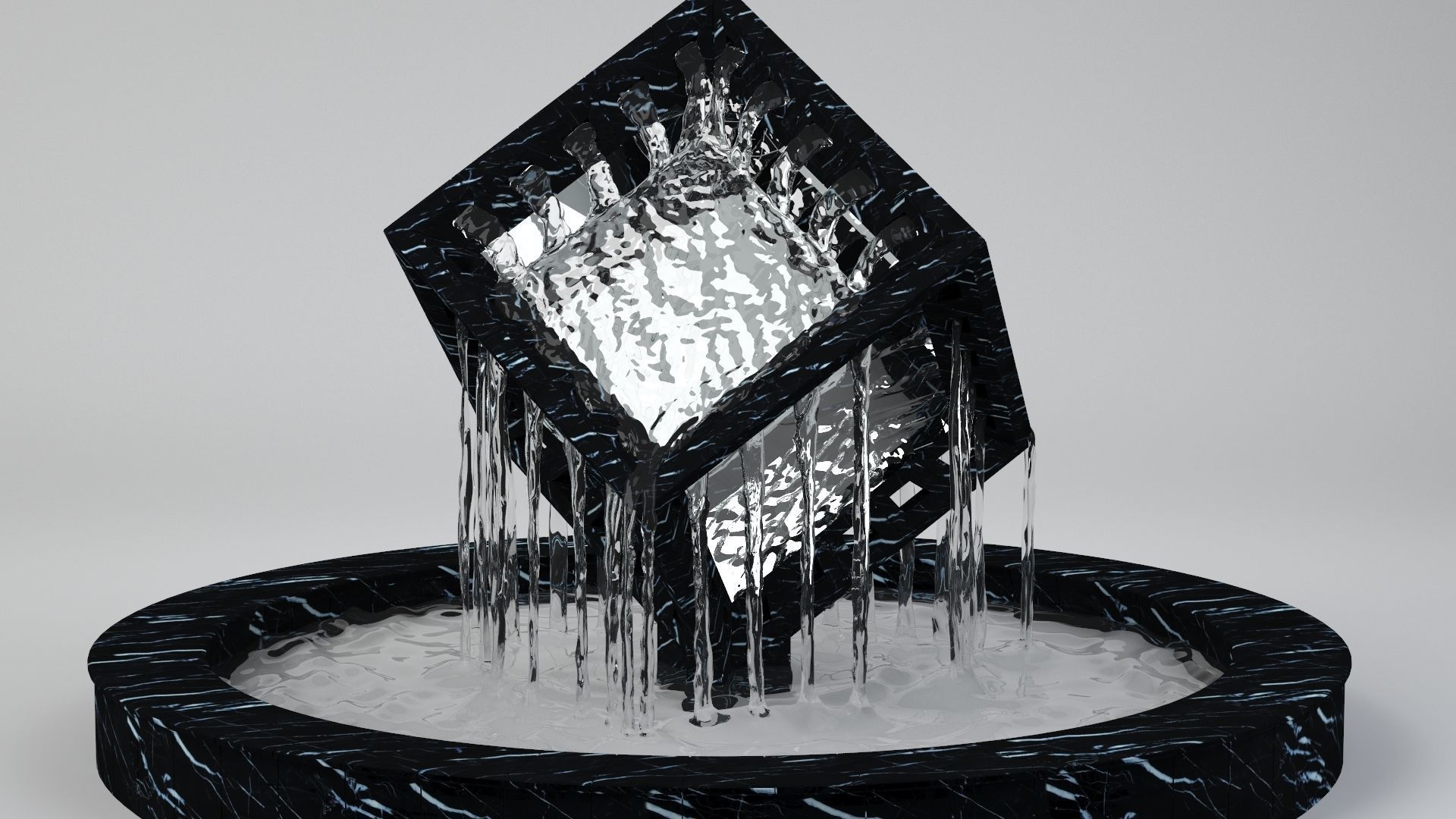 fountain water 3D model_1