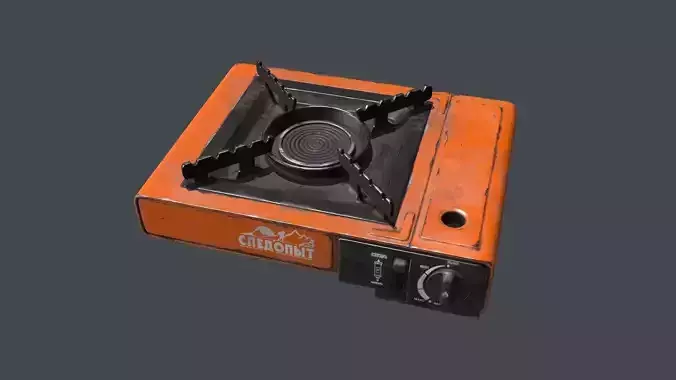 Hotplate orange stove with speaker