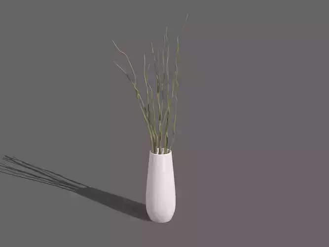 Vase With Branches 3D model