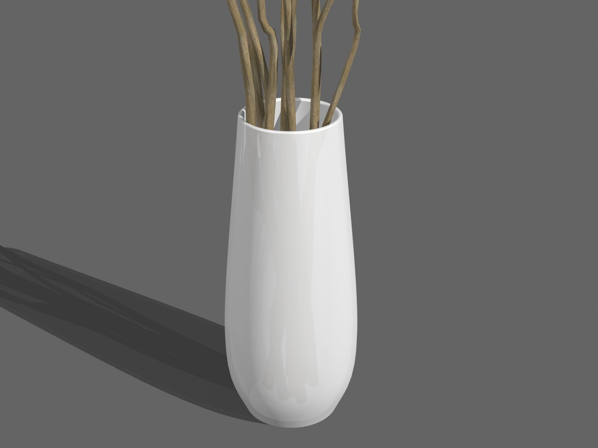 Vase With Branches 3D model_2