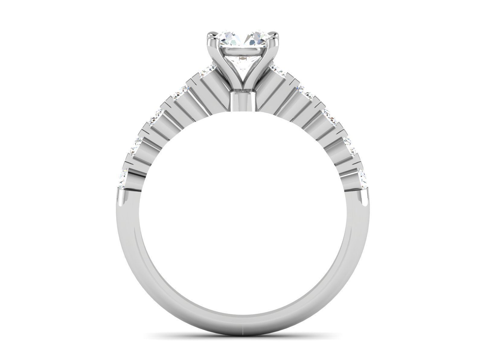Solitaire ring 3dm stl render detail 3D print model 3D print model_2