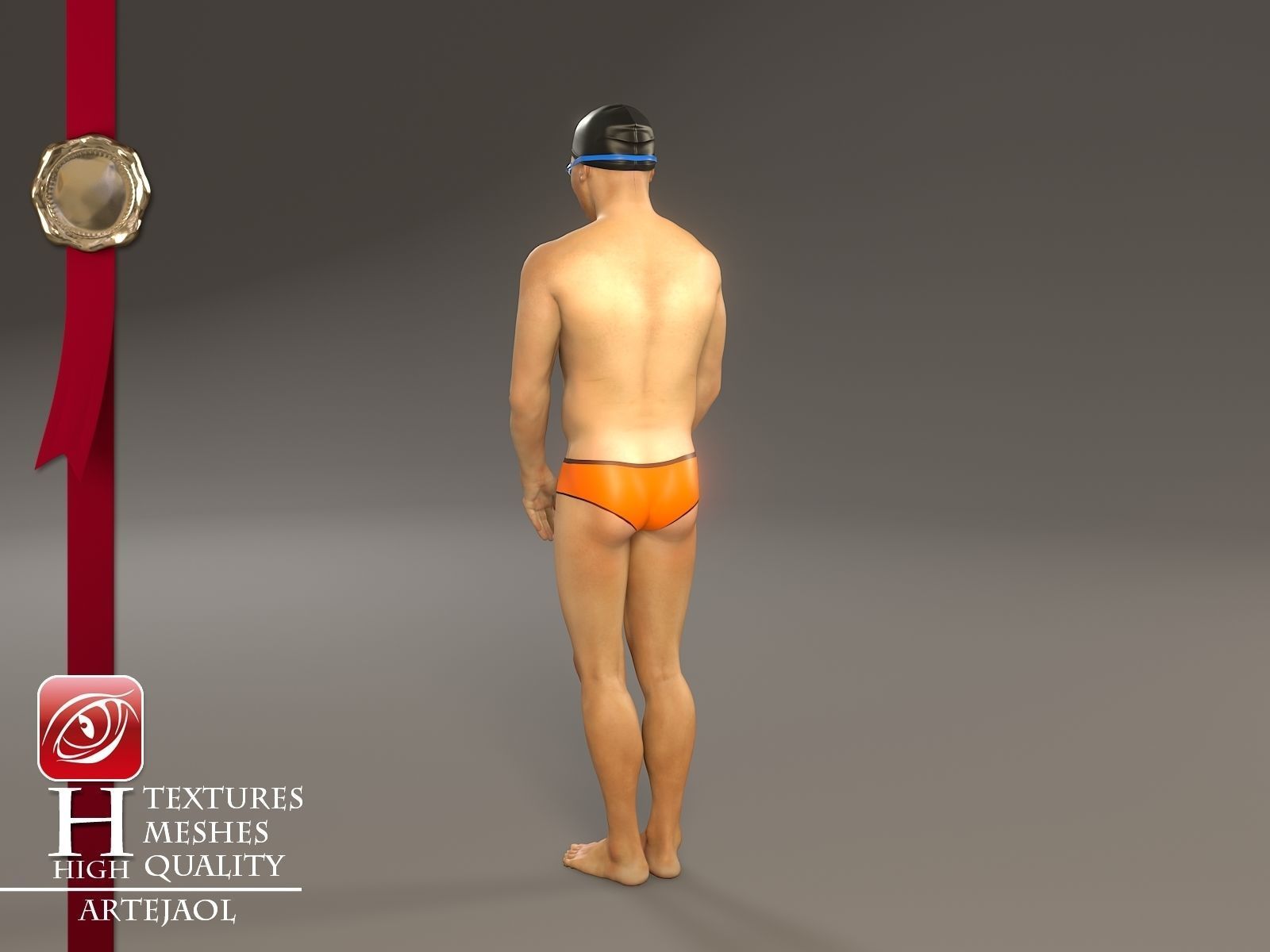 Swimmingpool Male AAS 3140 0001 3D model_4