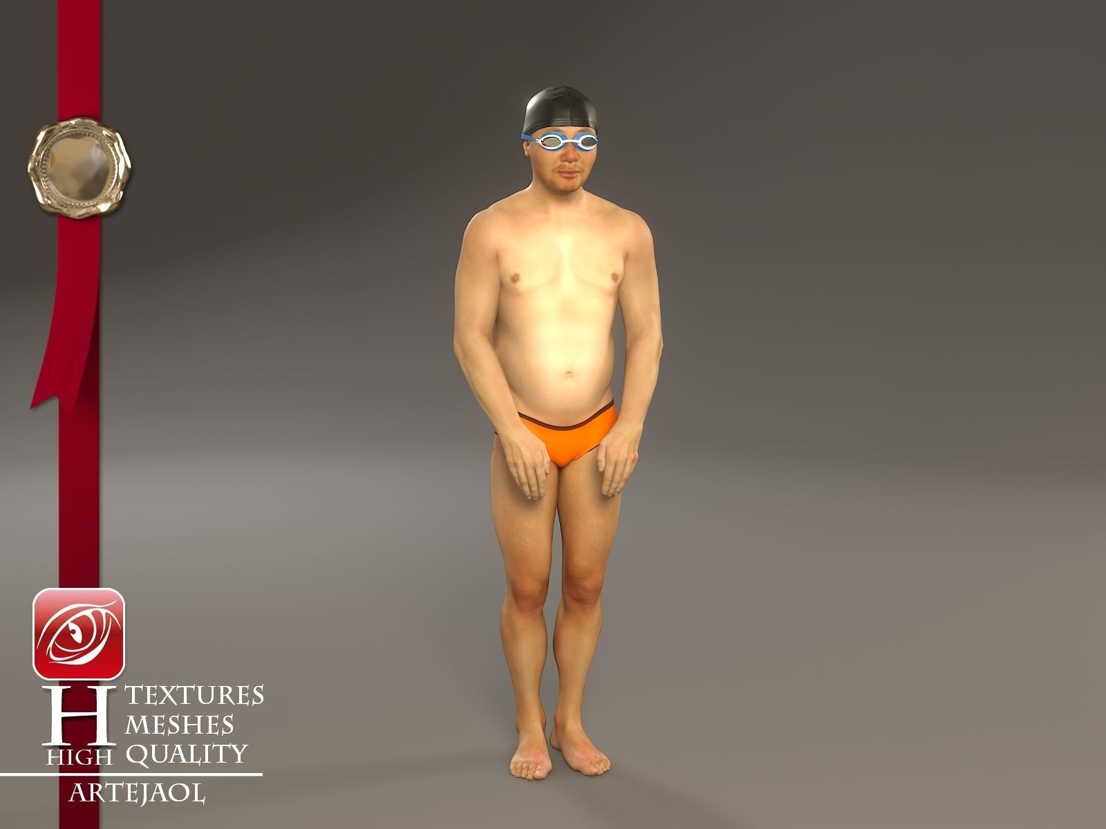 Swimmingpool Male AAS 3140 0001 3D model_8