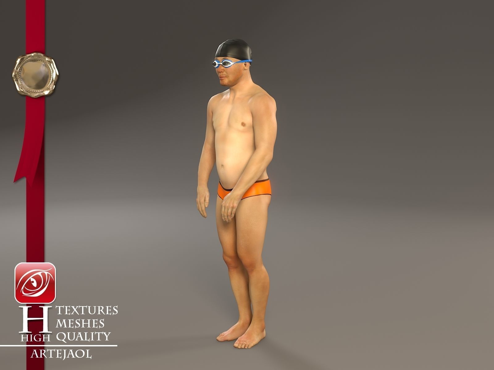 Swimmingpool Male AAS 3140 0001 3D model_2