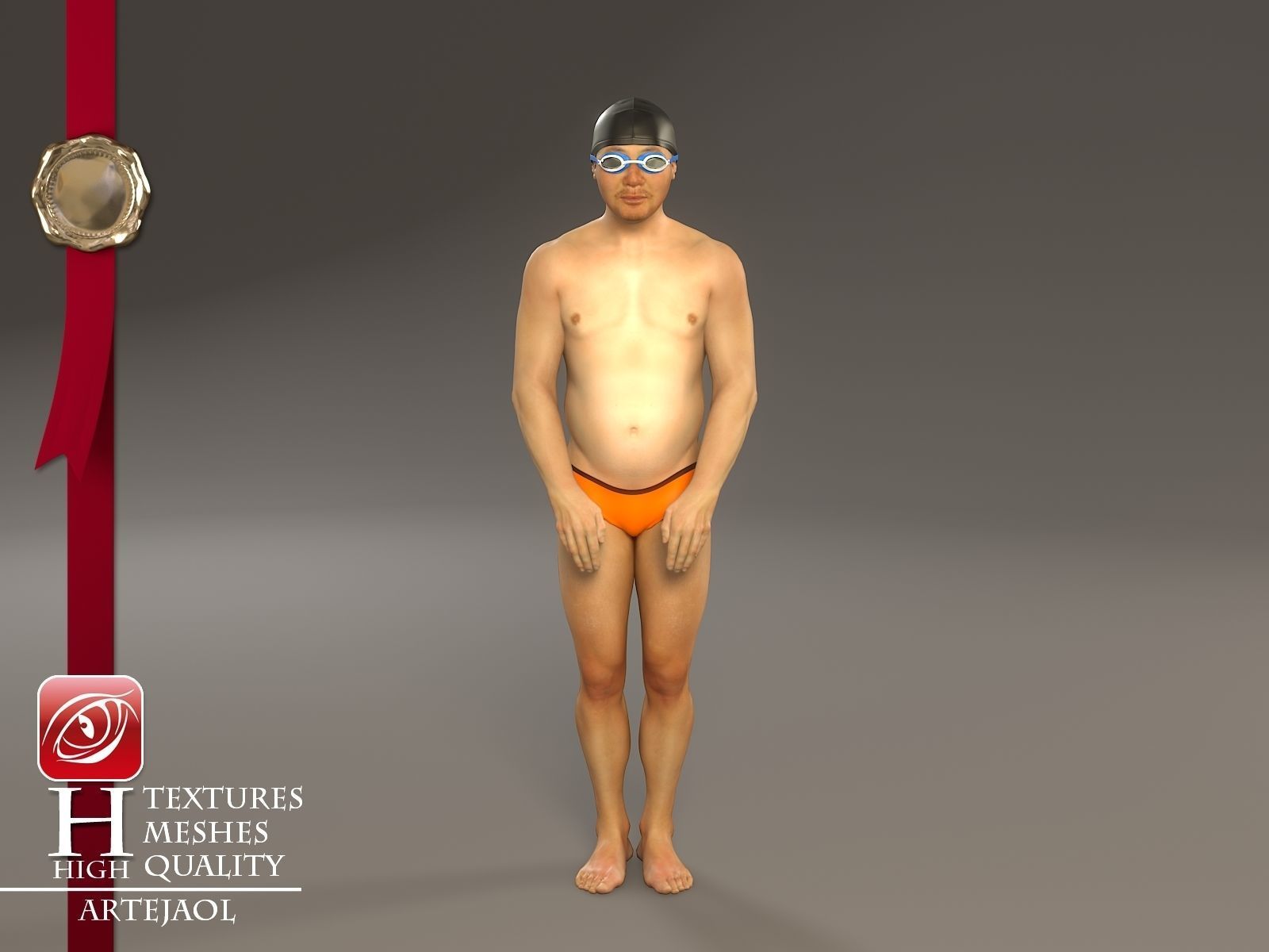 Swimmingpool Male AAS 3140 0001 3D model_9