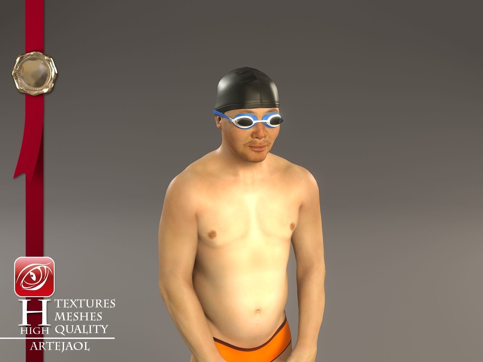 Swimmingpool Male AAS 3140 0001 3D model_16