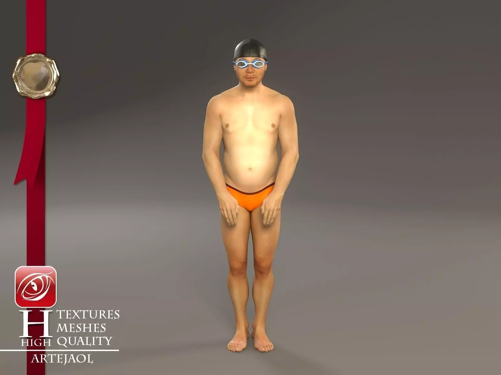 Swimmingpool Male AAS 3140 0001 3D model_0