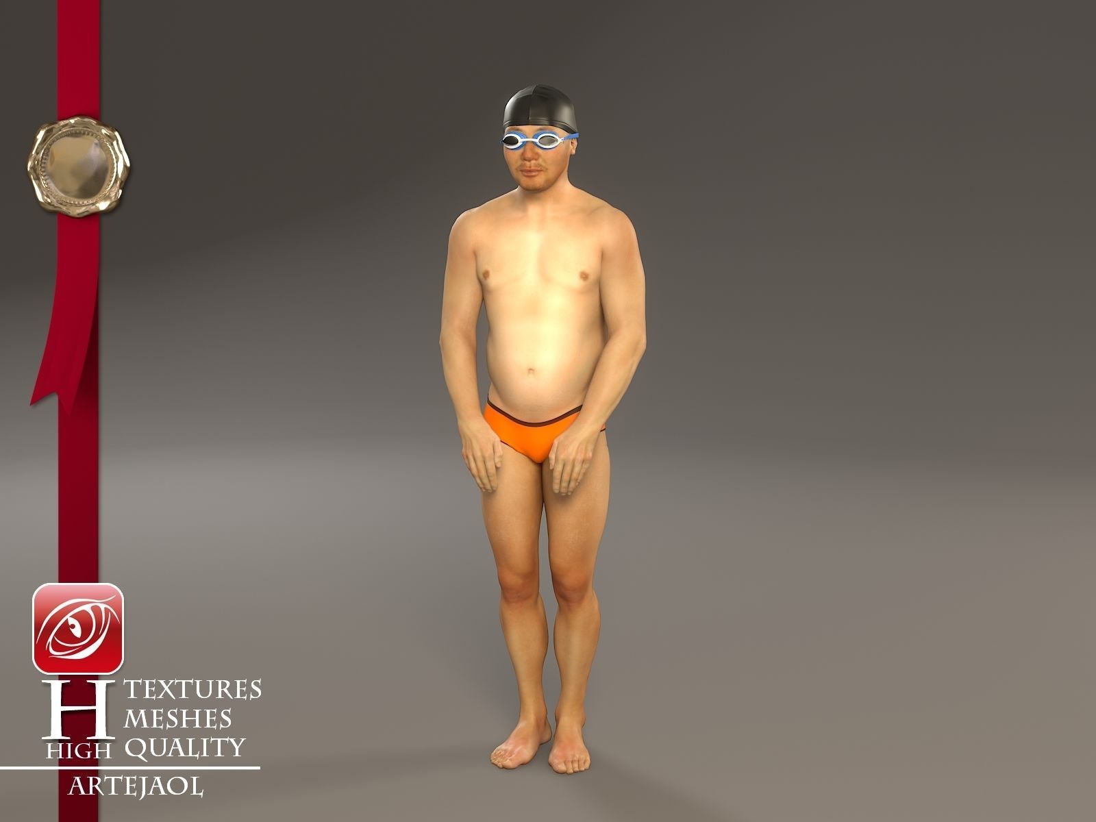 Swimmingpool Male AAS 3140 0001 3D model_1