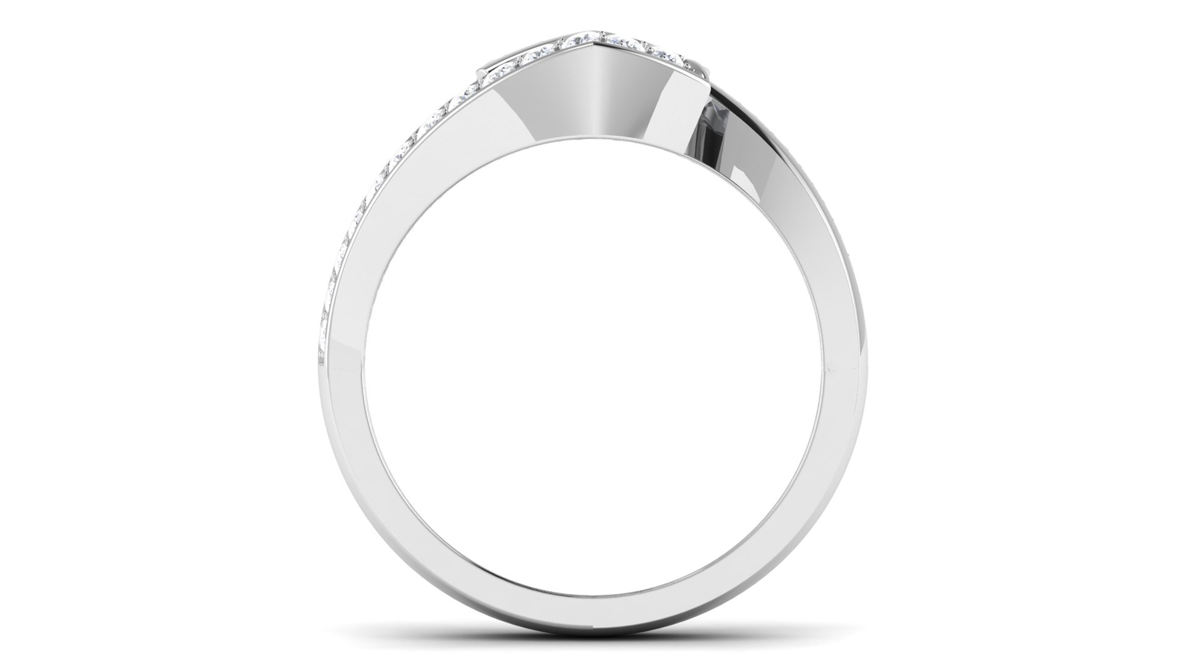 Solitaire ring 3dm stl render detail 3D print model 3D print model_3