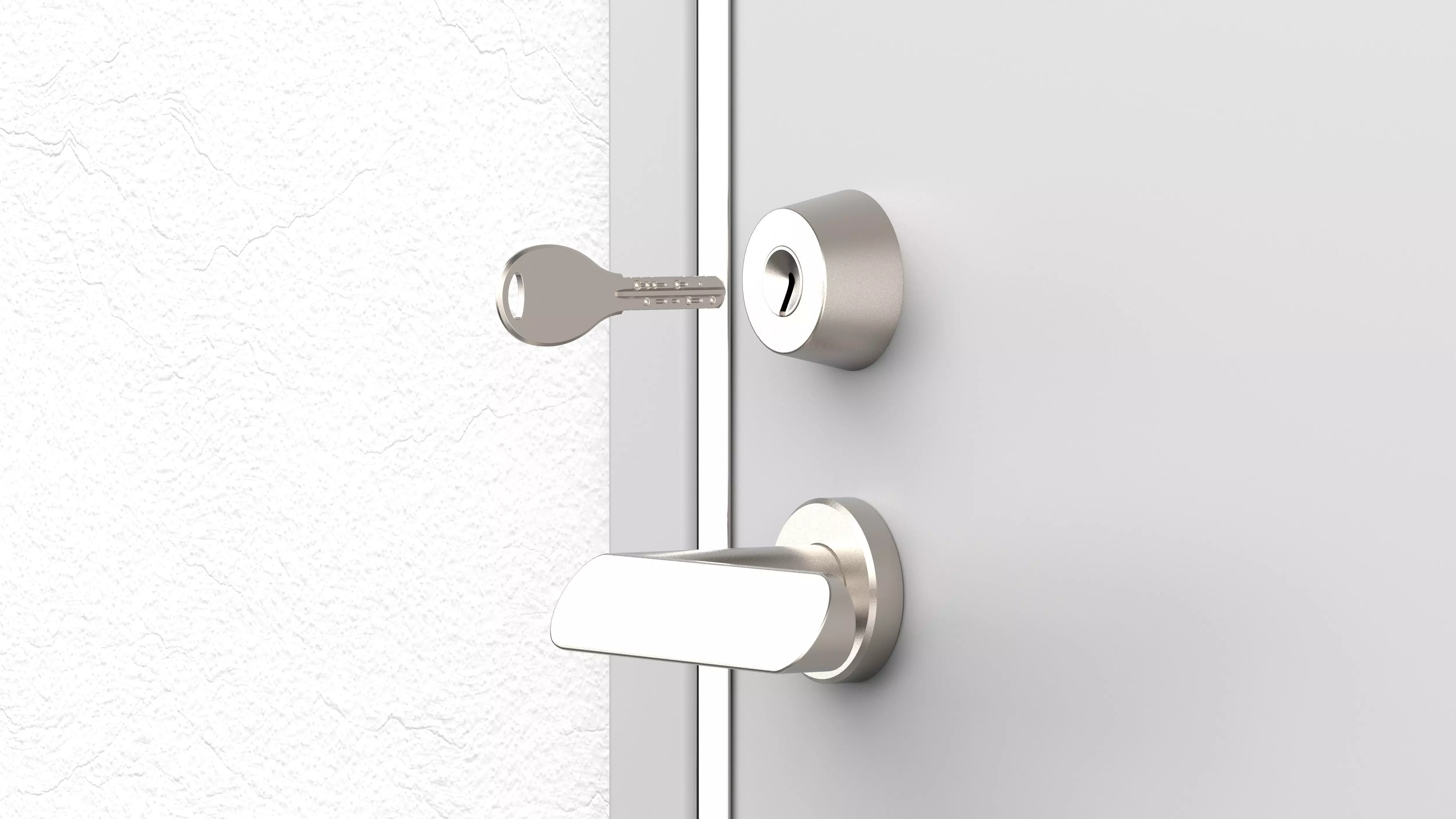 key and key hole 3D model_0