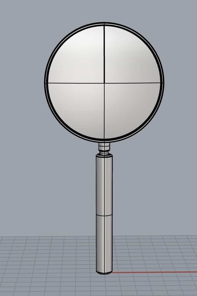 magnifying glass 3D model_7