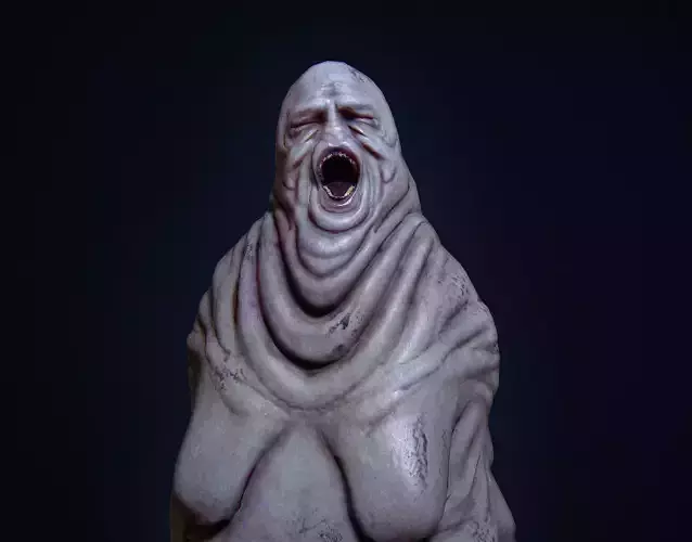 Glutony Horror Monster Low-poly 3D model