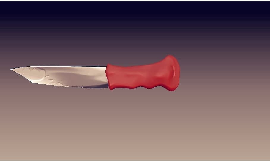 Knife weapon  3D model_2