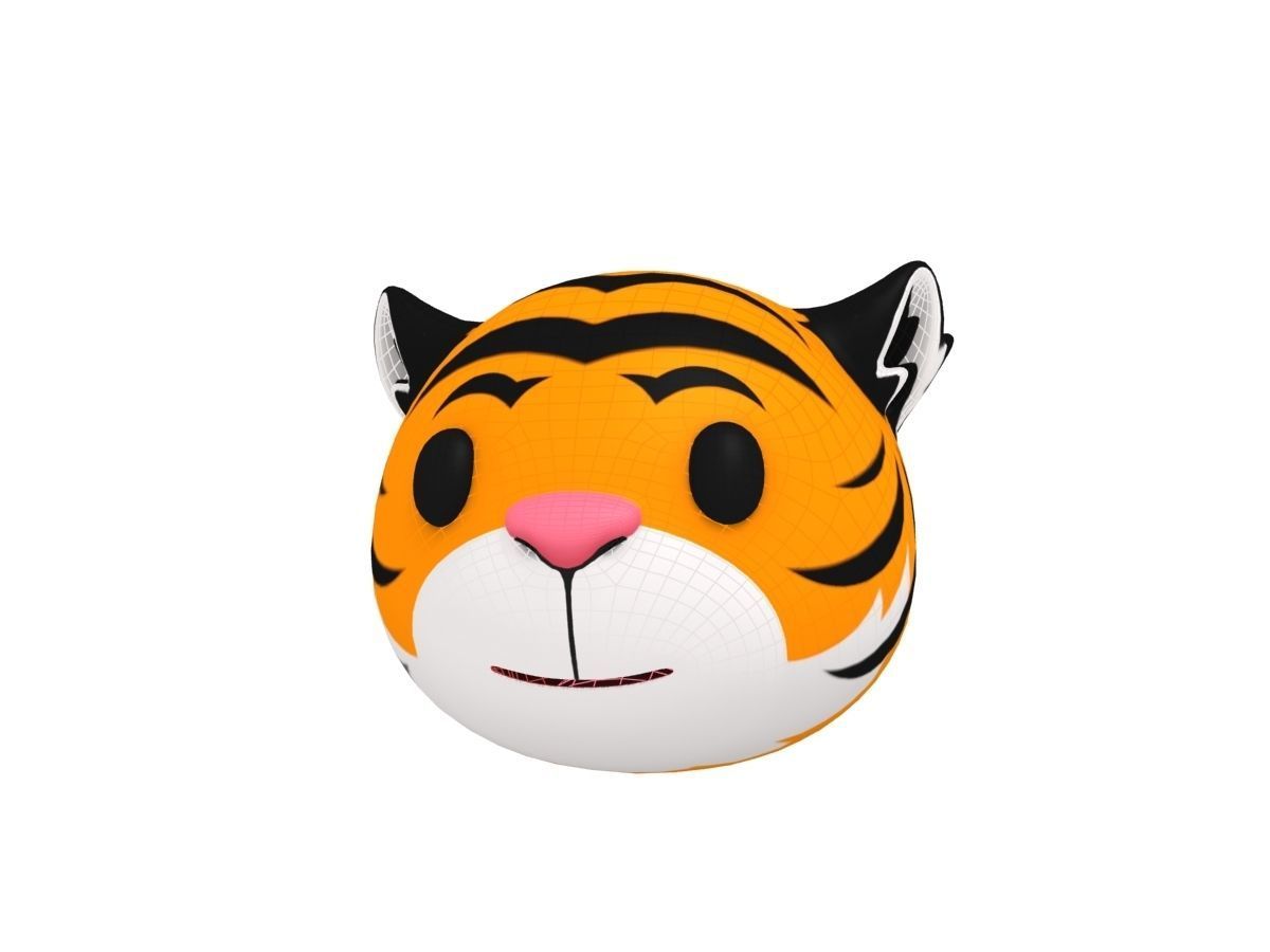 Tiger Head 3D model_7