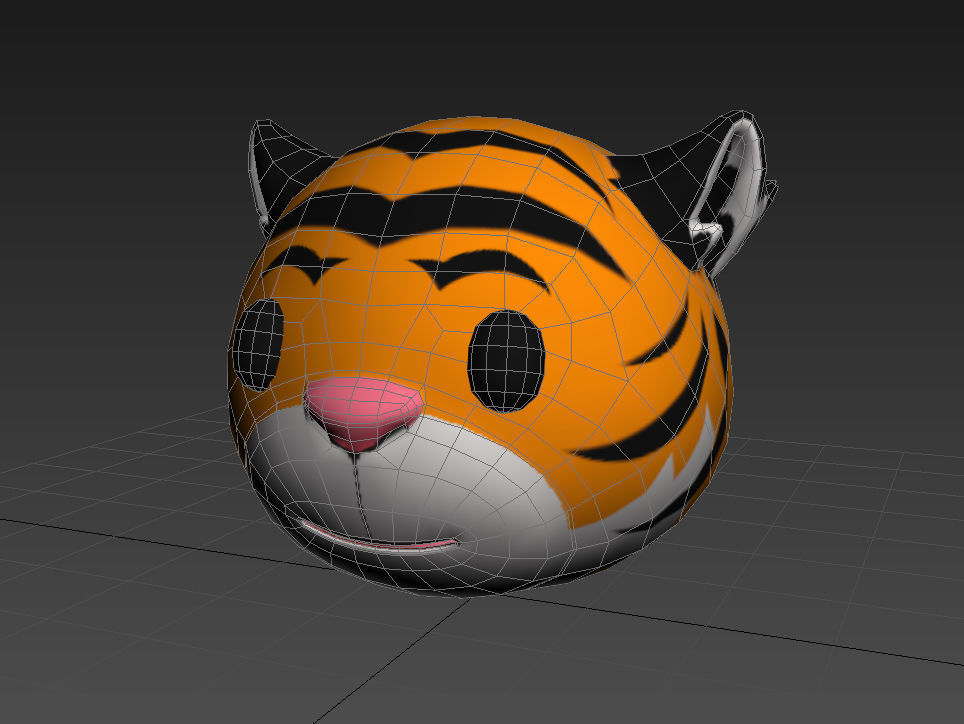 Tiger Head 3D model_10