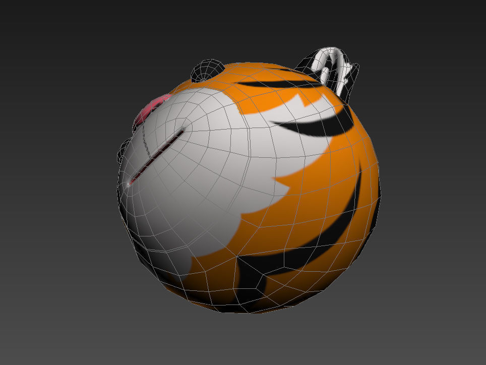 Tiger Head 3D model_12