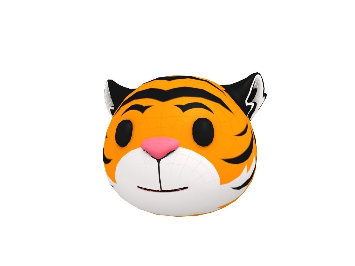 Tiger Head 3D model_6
