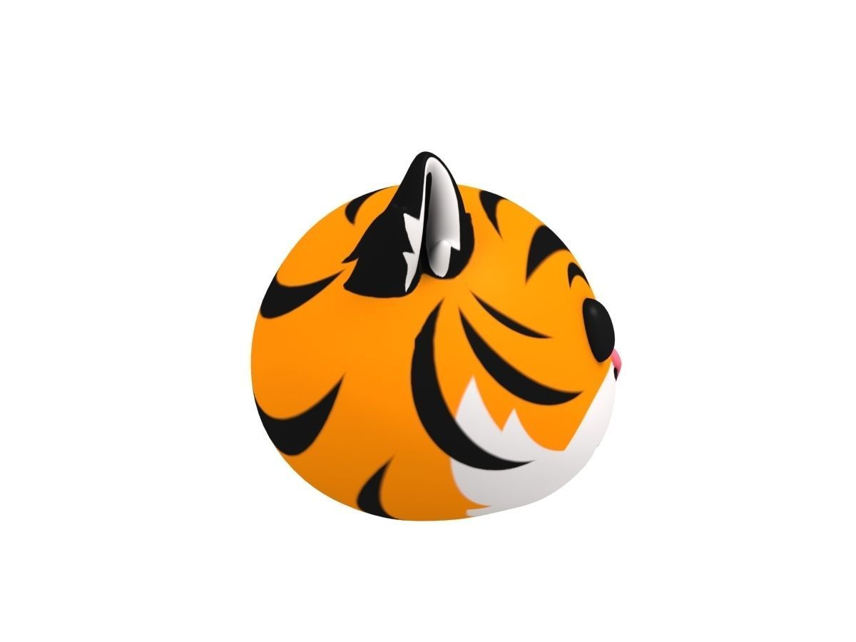 Tiger Head 3D model_3