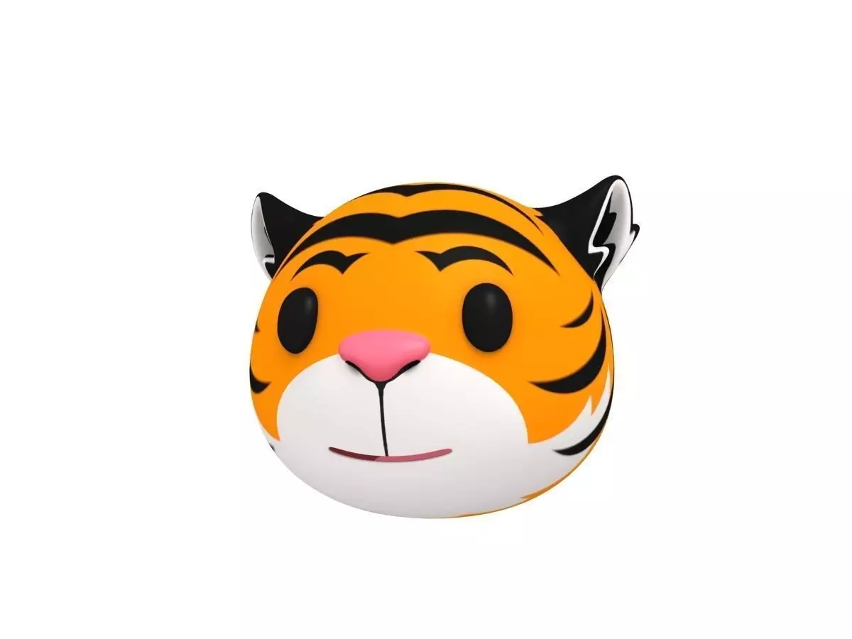 Tiger Head 3D model_0