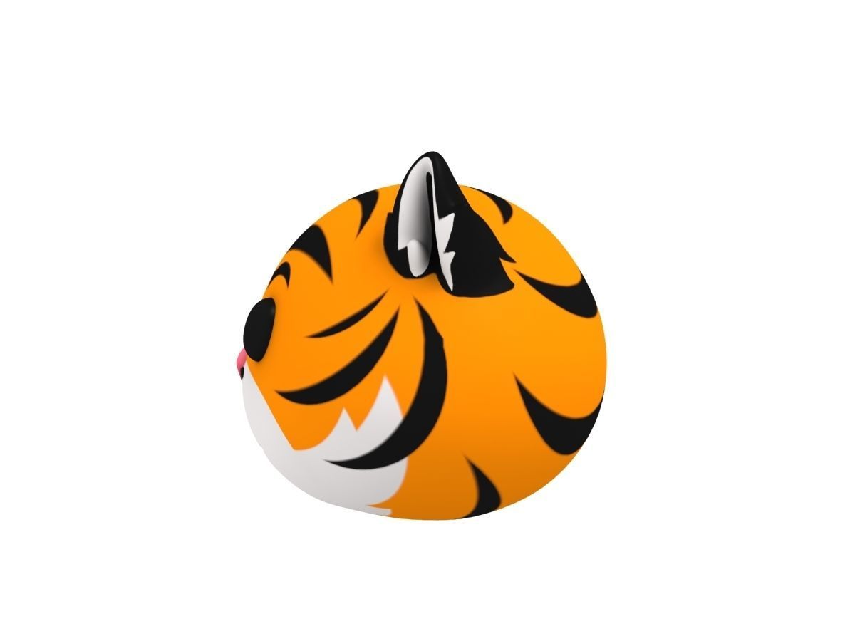 Tiger Head 3D model_2