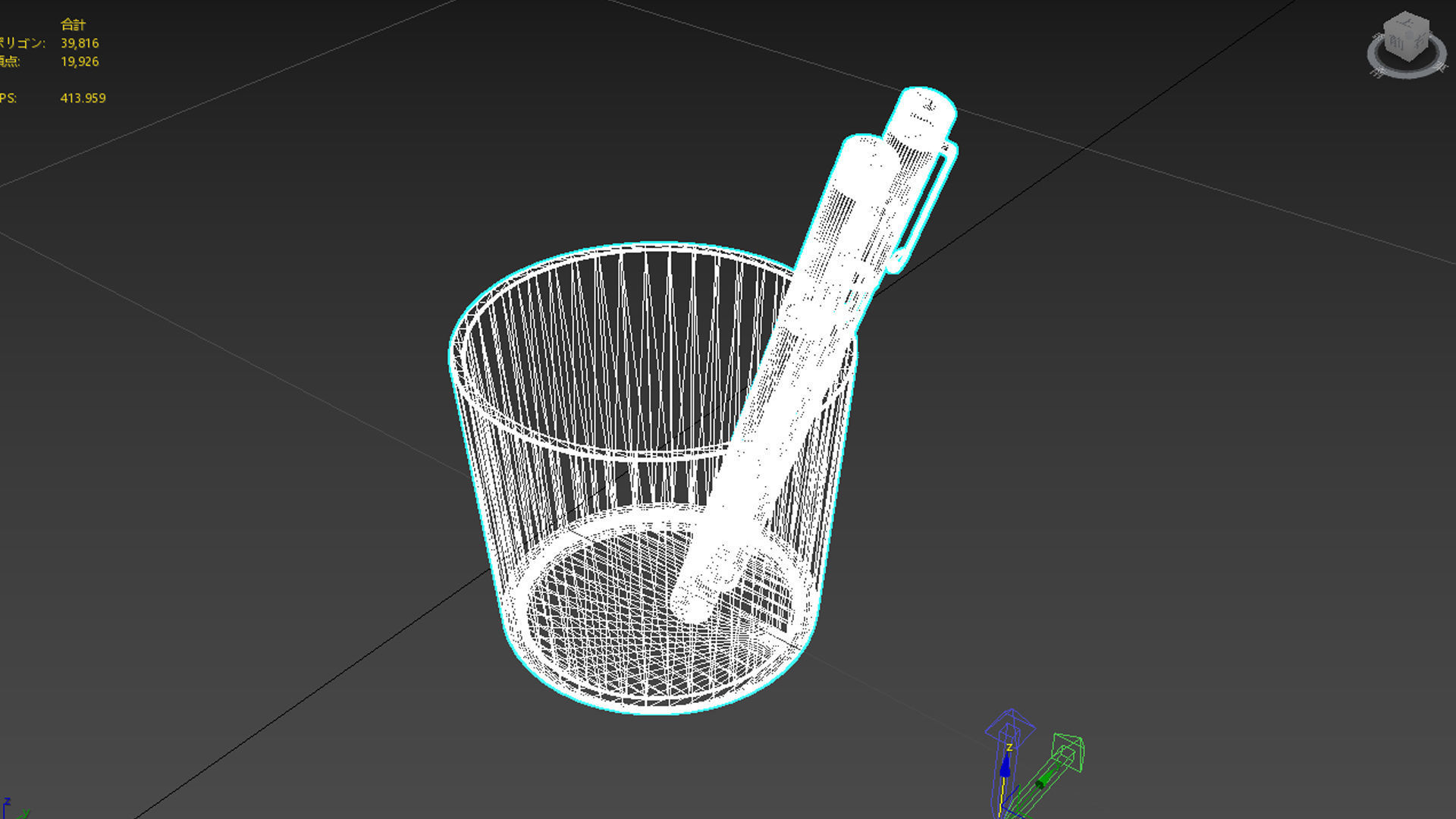 pen stand 3D model_5