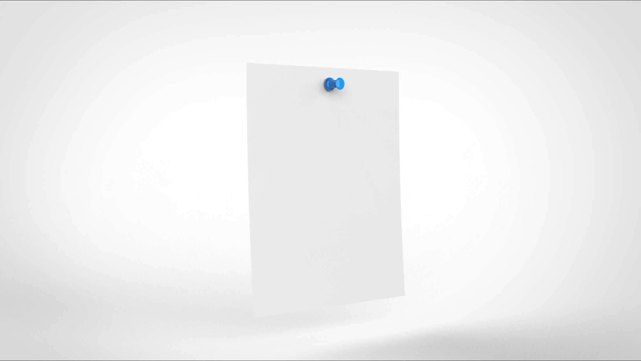 memo and pin 3D model_1