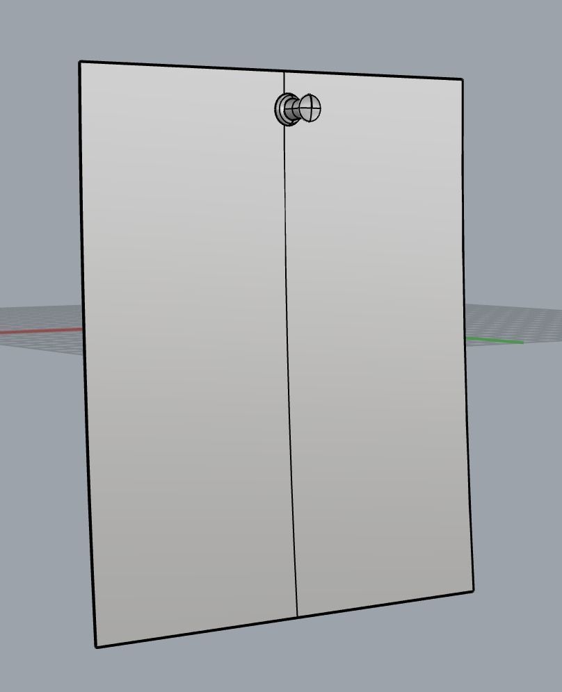 memo and pin 3D model_7