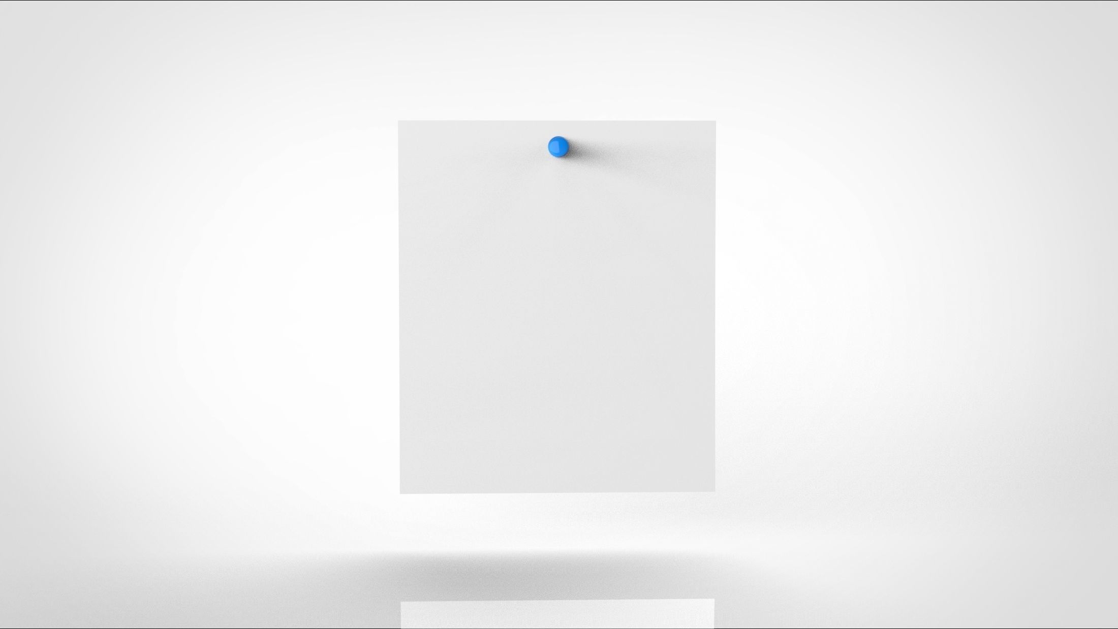 memo and pin 3D model_2