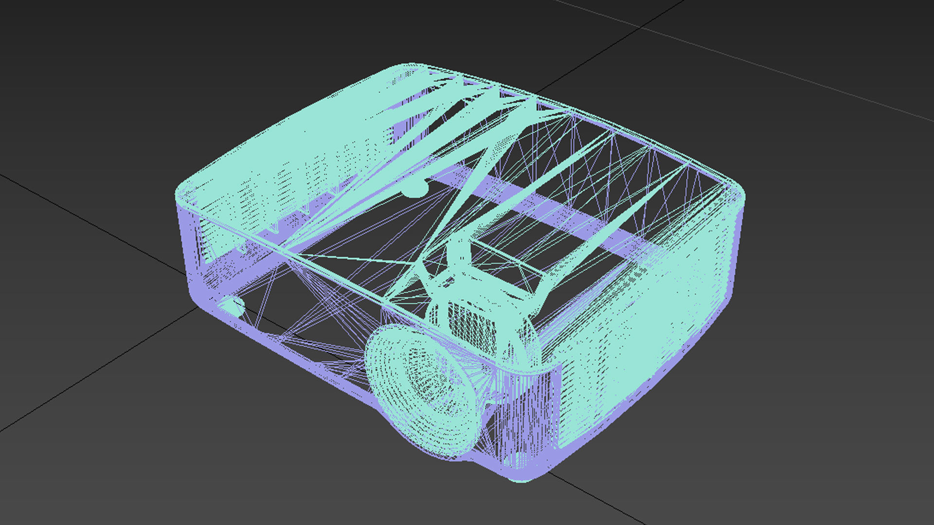 projector hdmi 3D model_6