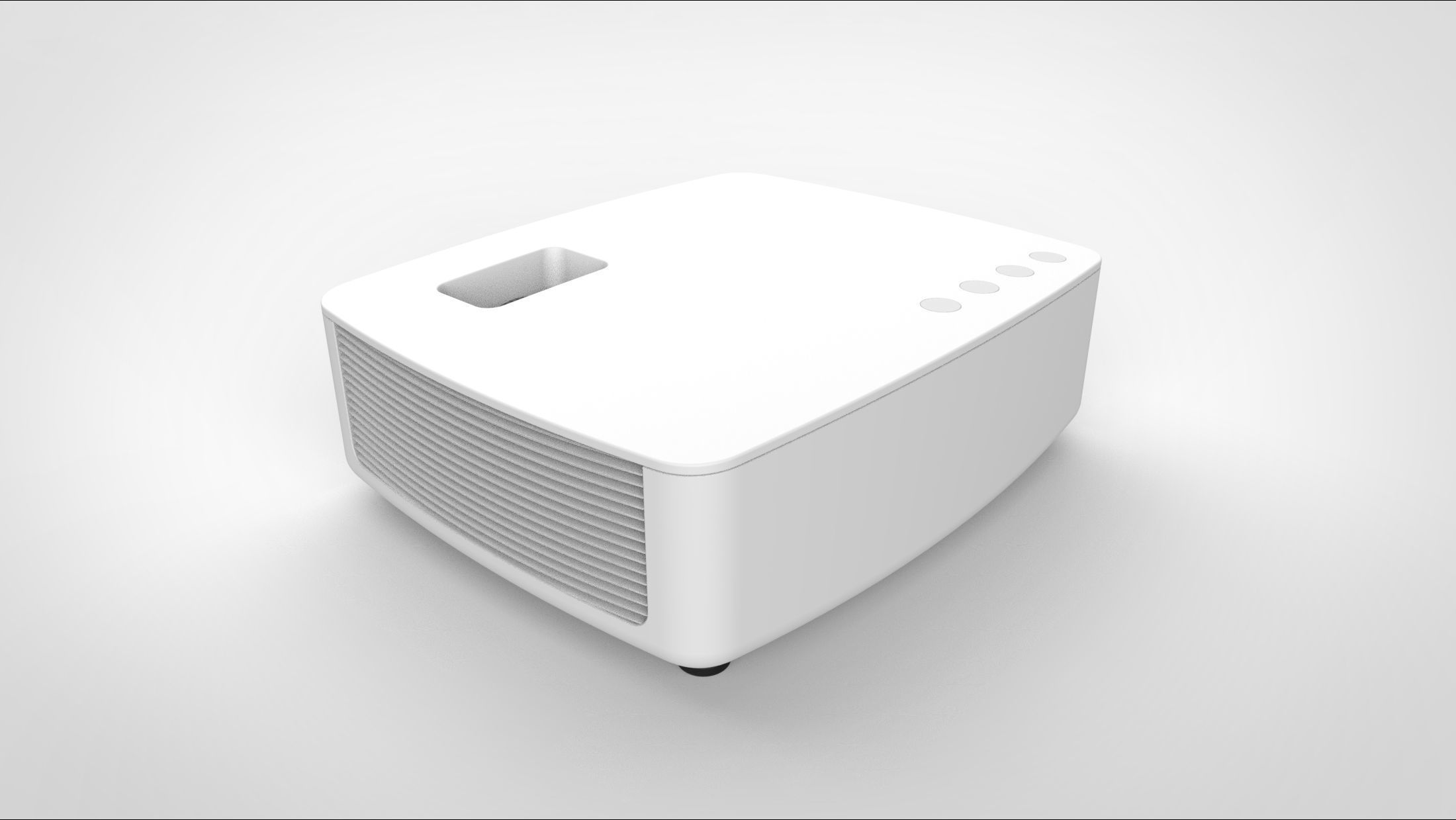 projector hdmi 3D model_4
