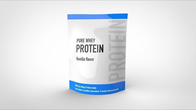 protein powder package 3D model
