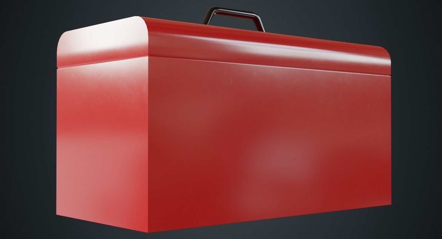 Toolbox 2A Low-poly 3D model_3