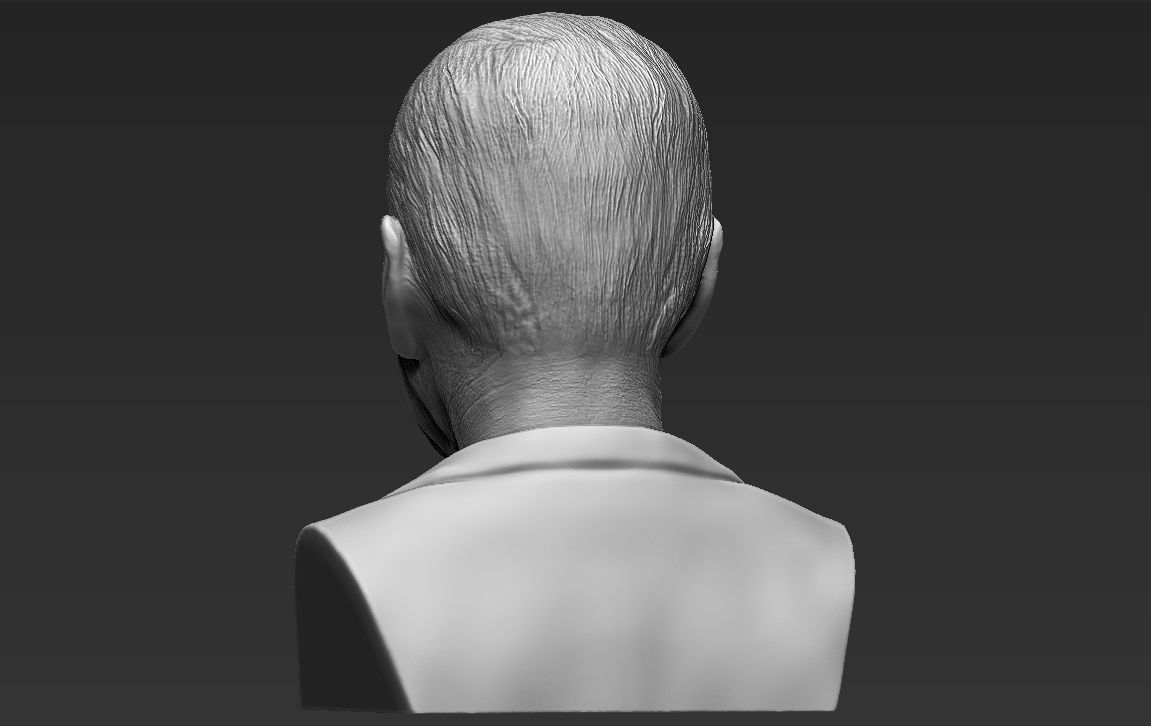 Prince Philip bust 3D printing ready stl obj formats 3D print model_6