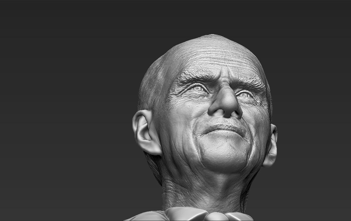 Prince Philip bust 3D printing ready stl obj formats 3D print model_22