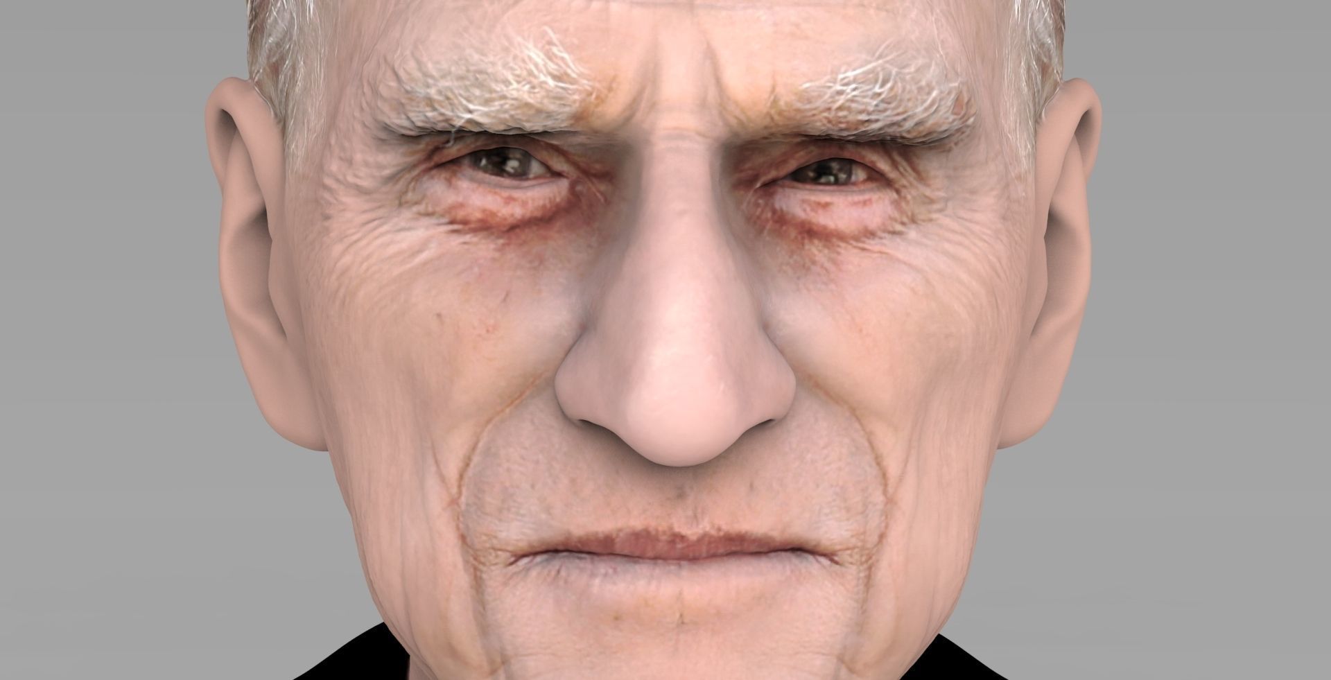 Prince Philip bust ready for full color 3D printing 3D print model_13
