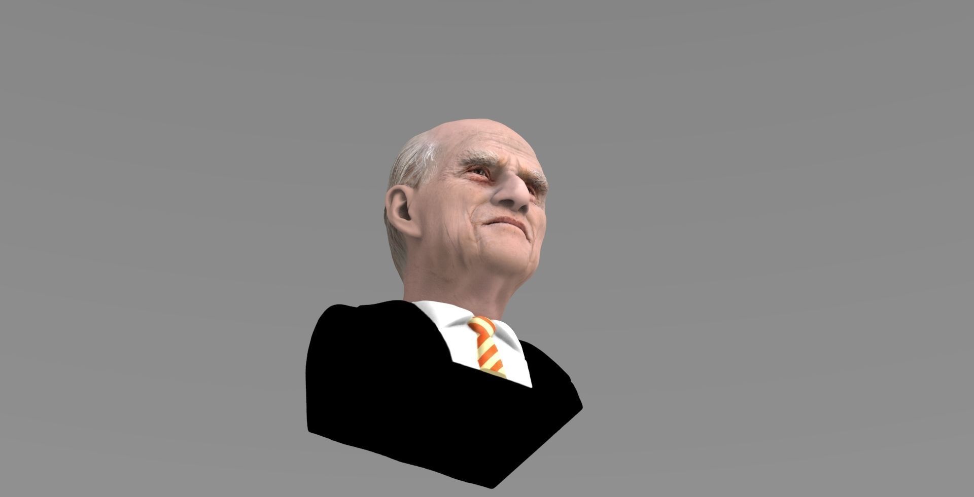 Prince Philip bust ready for full color 3D printing 3D print model_15