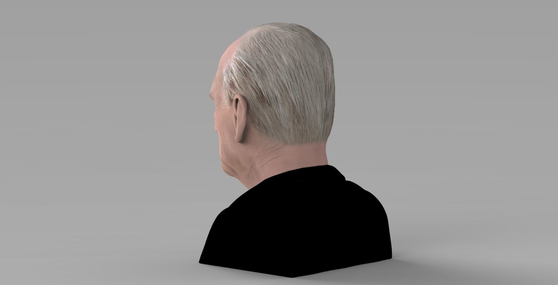 Prince Philip bust ready for full color 3D printing 3D print model_3