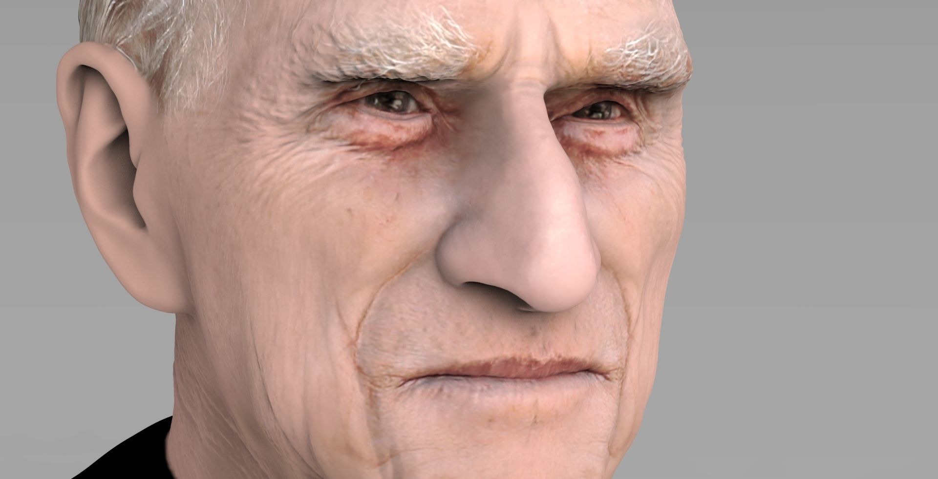 Prince Philip bust ready for full color 3D printing 3D print model_14