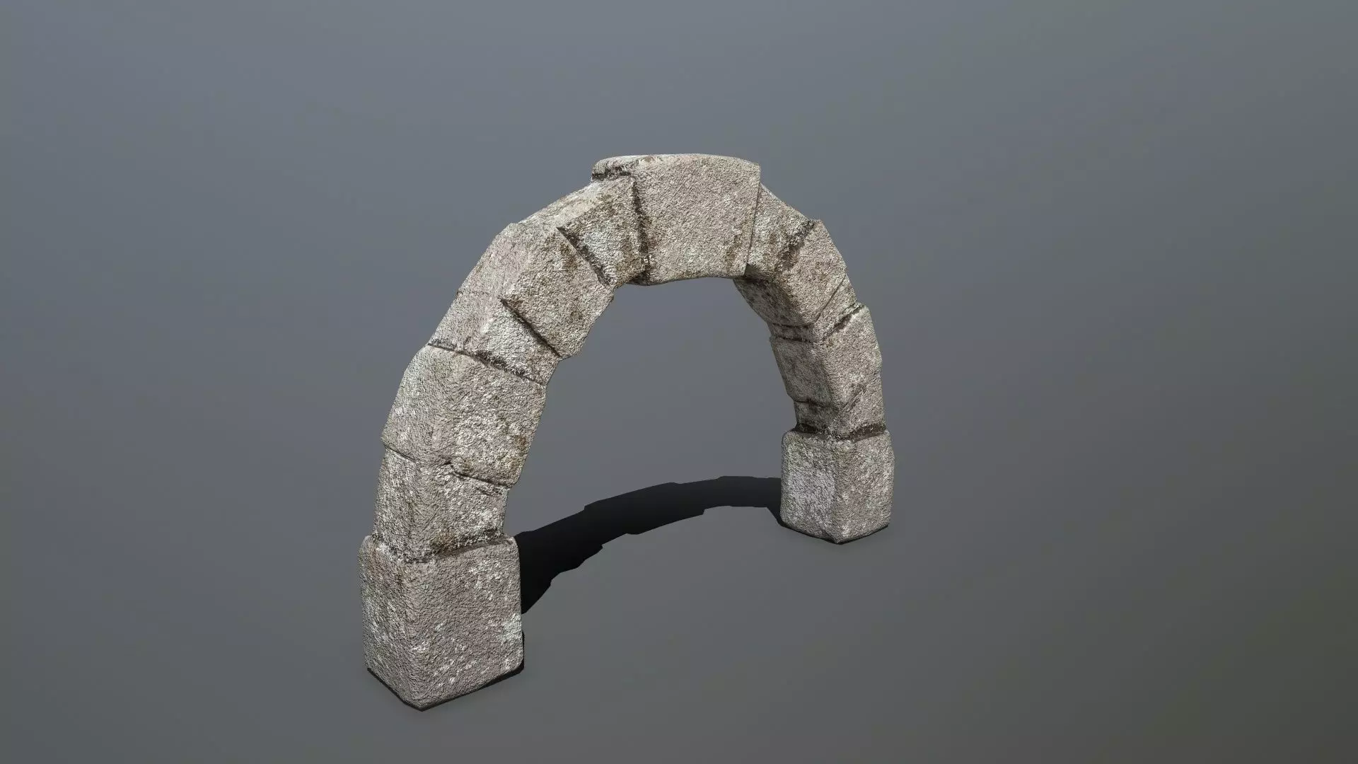 archway 3 stone arch Low-poly 3D model_0