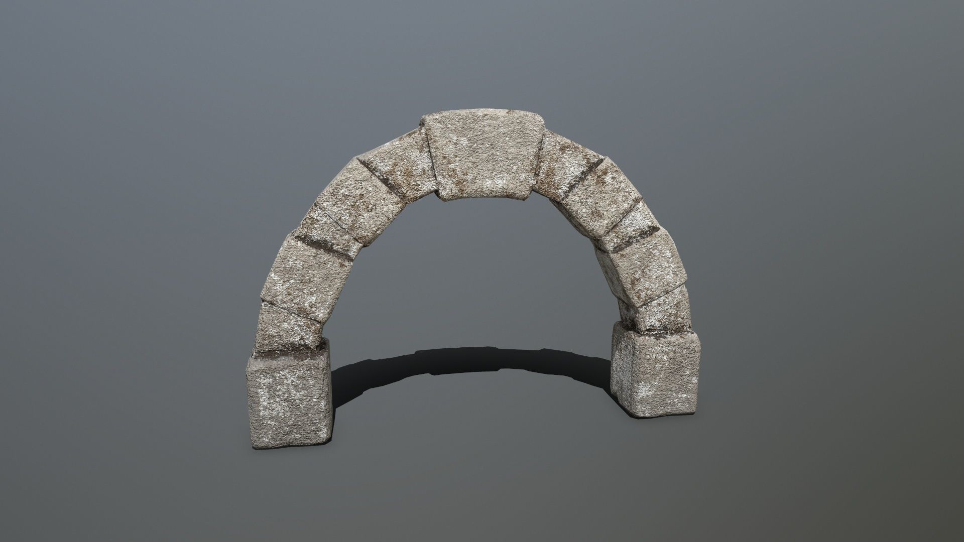 archway 3 stone arch Low-poly 3D model_1