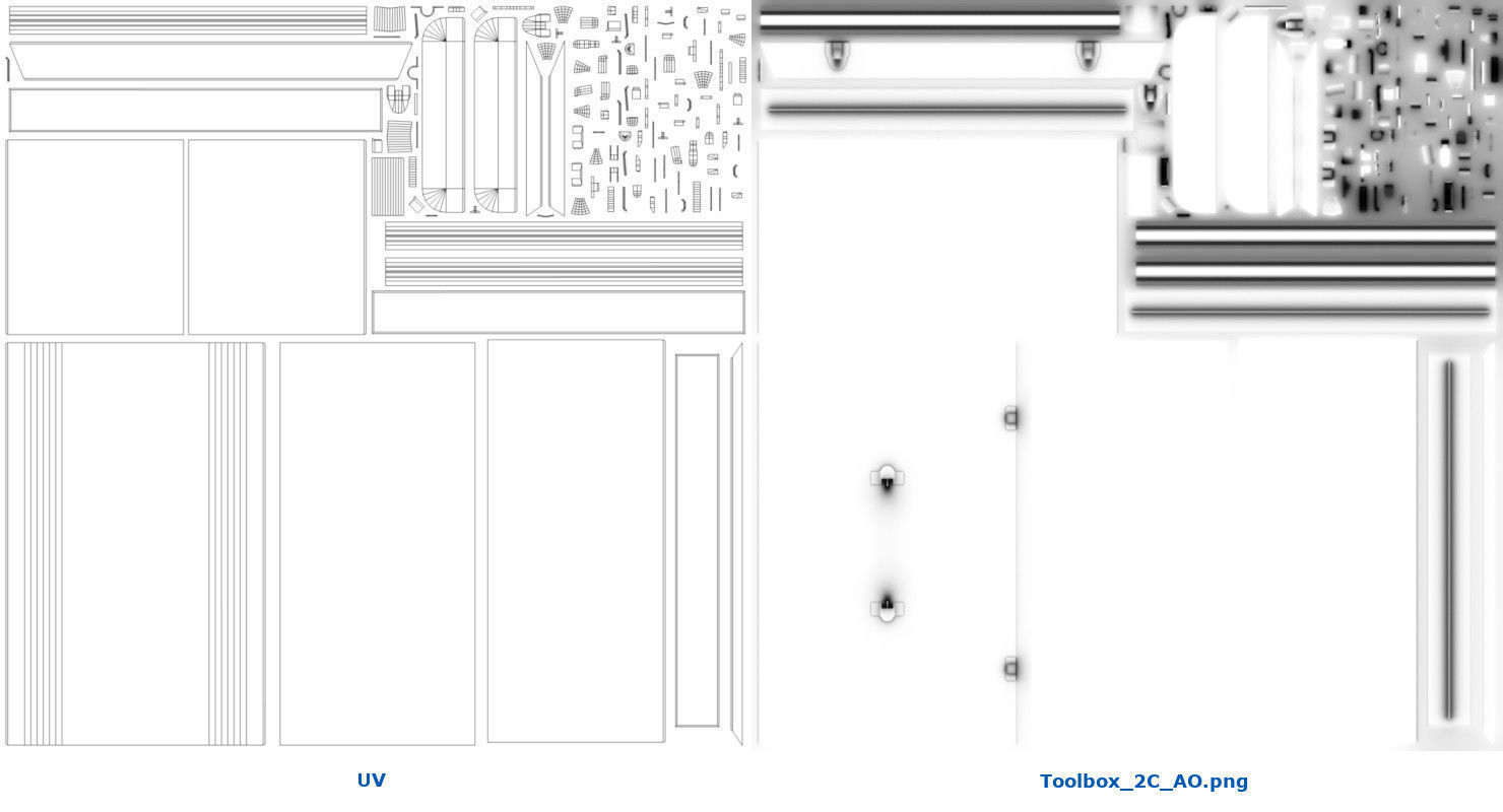 Toolbox 2C Low-poly 3D model_6