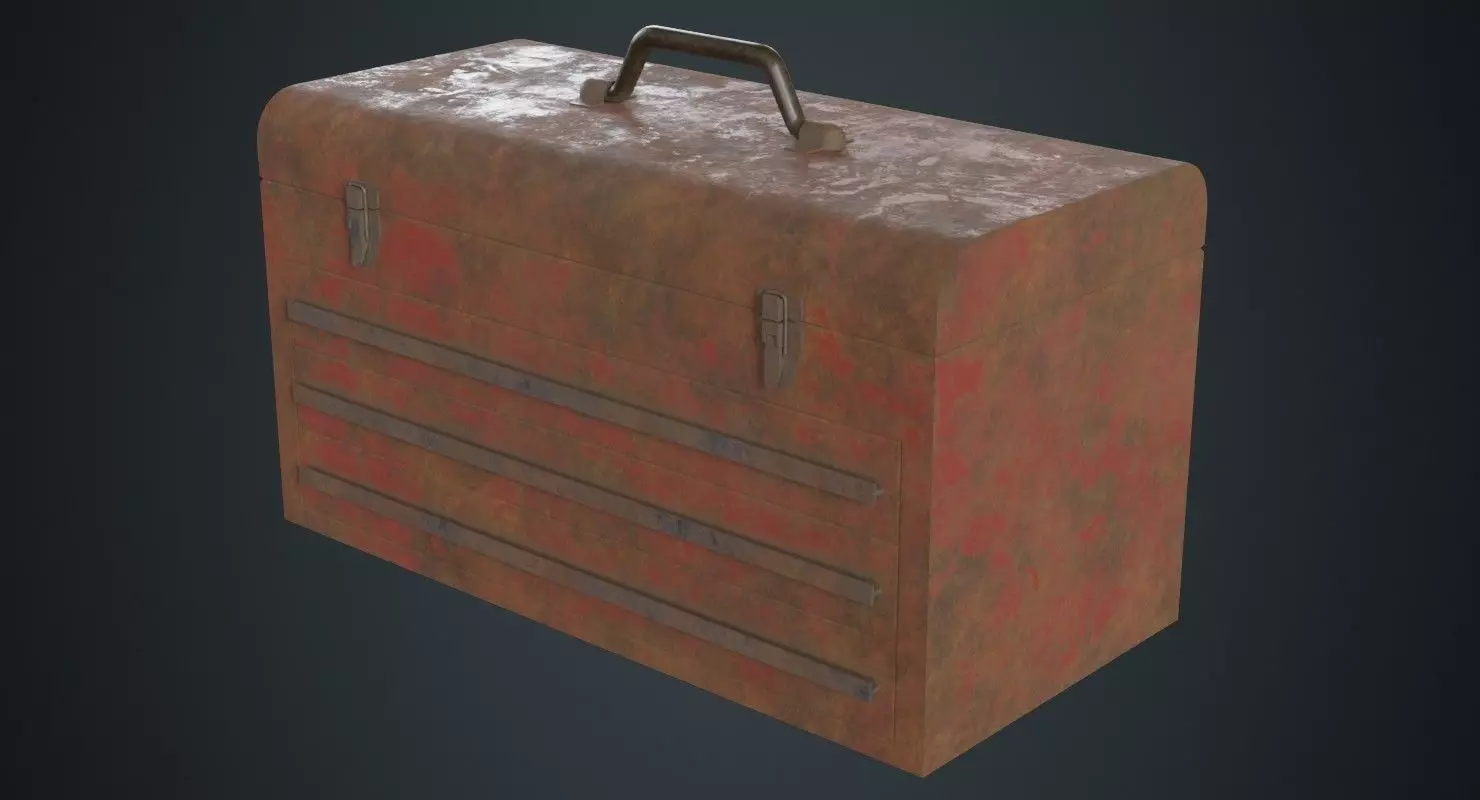 Toolbox 2C Low-poly 3D model_0