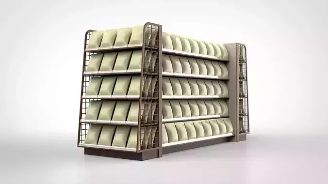 shelf of potato chips