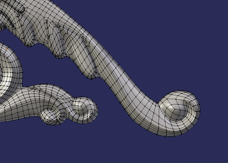 Arhitectural decoration ornament Low-poly 3D model_6