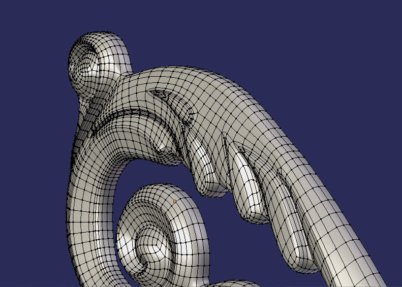 Arhitectural decoration ornament Low-poly 3D model_8