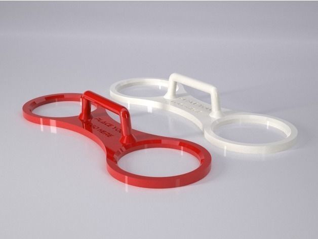 Take away cup holders Free 3D print model_2