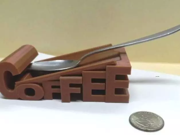 Coffee spoon holder Free 3D print model_0
