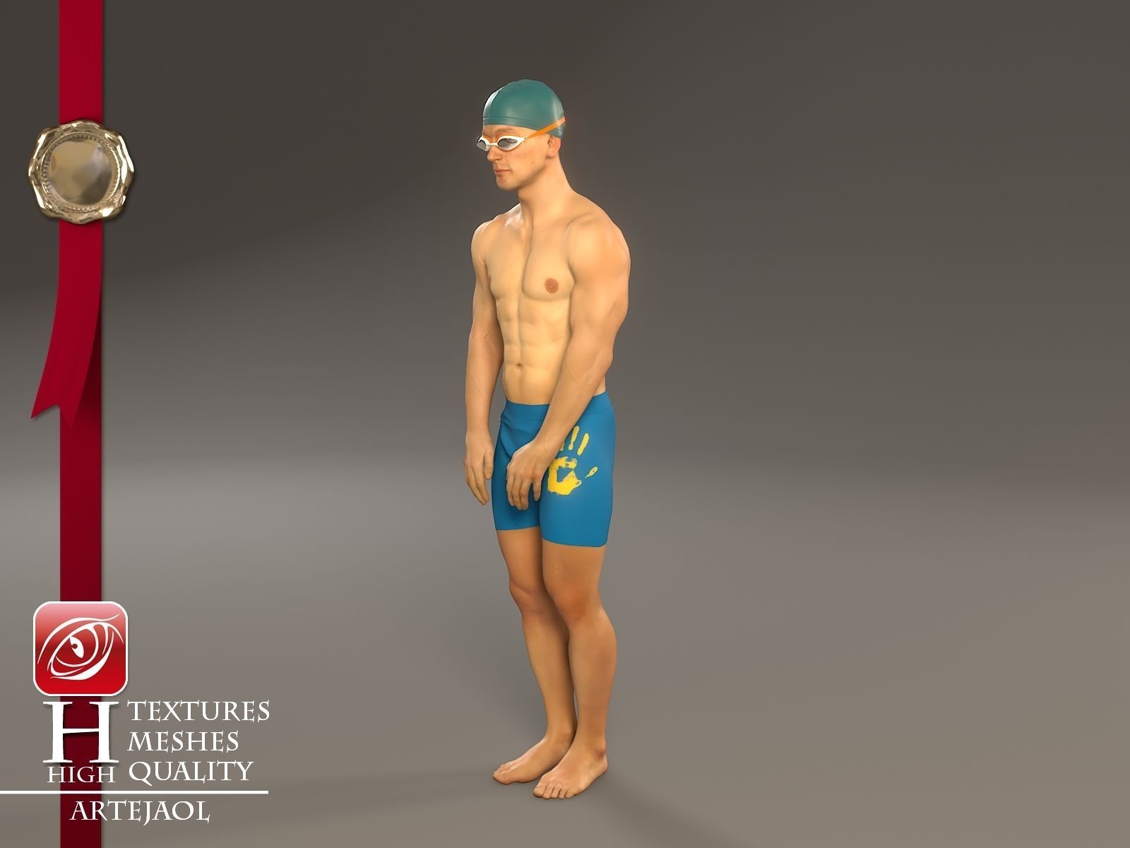 Swimmingpool Male ACC 3140 0001 3D model_2