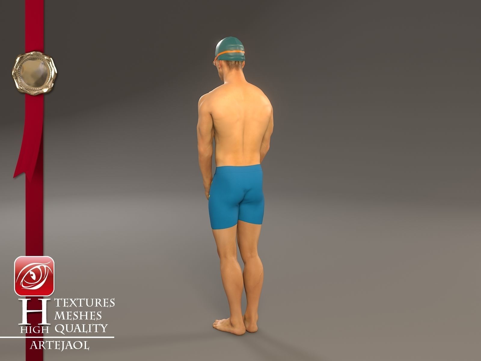 Swimmingpool Male ACC 3140 0001 3D model_4